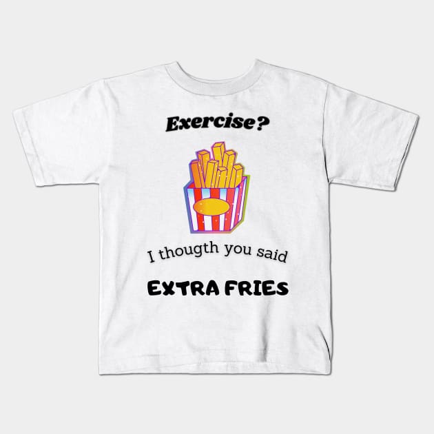 exercise design Kids T-Shirt by jose tovar designs